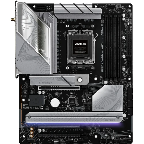 PLACA ASROCK B850 LIVEMIXER WIFI,AMD,AM5,B850,USB20G,WIFI7,ATX - Hardware y Componentes Gaming