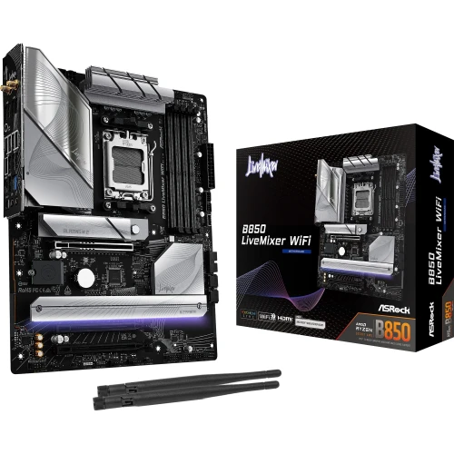 PLACA ASROCK B850 LIVEMIXER WIFI,AMD,AM5,B850,USB20G,WIFI7,ATX - Hardware y Componentes Gaming