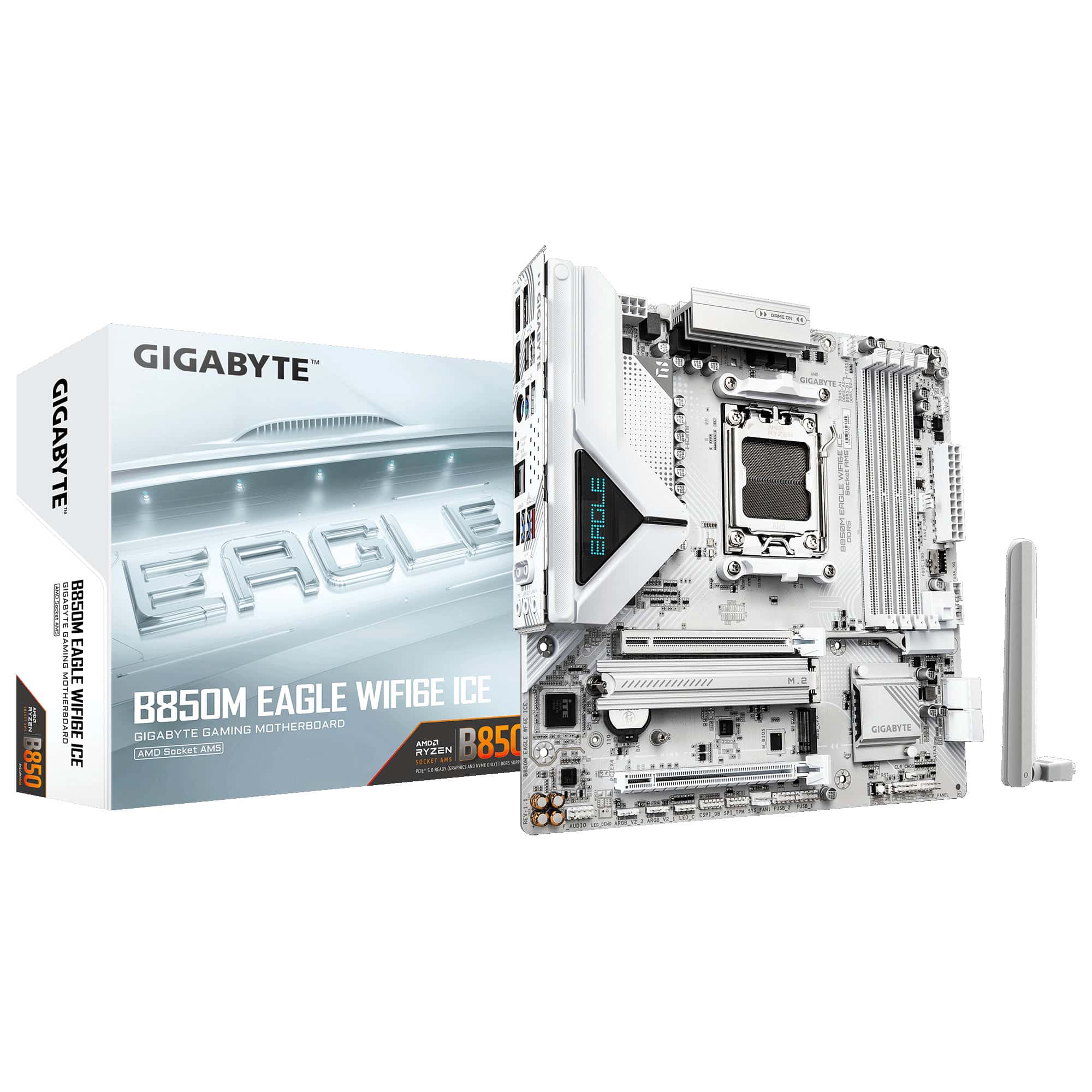 Placa Base GIGABYTE B850M EAGLE WIFI6E ICE - Hardware y Componentes Gaming