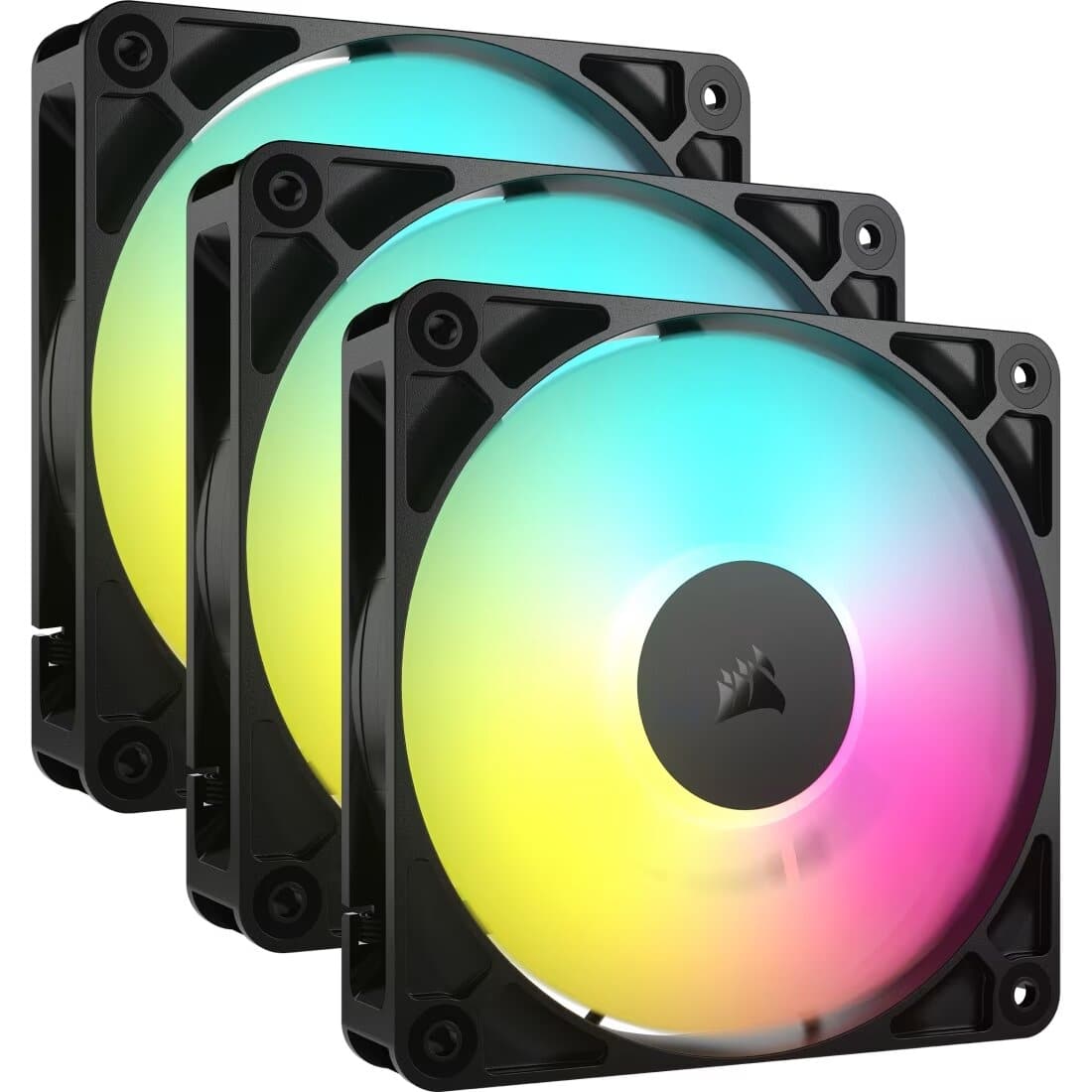 Corsair RS120 ARGB Carcasa del ordenador Ventilador 12 cm Negro 3 pieza(s) - Hardware y Componentes Gaming
