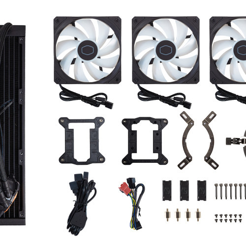 Cooler Master MasterLiquid 360L Core ARGB Carcasa del ordenador, Procesador Kit de refrigeración líquida 12 cm Negro - Imagen 6