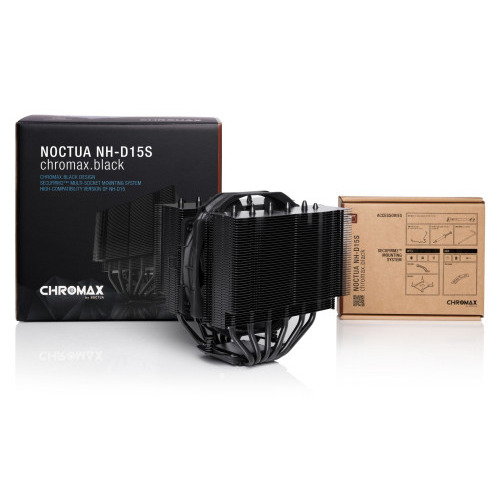 NOCTUA COOLER CPUNOCTUA NH-D15S CHROMAX.BLACK, 6 HEATPIPES DUAL TOWER, 1X NF-A15 140MM FAN PWM, LGA1851, LGA1700, LGA1200, LGA1151, AM5, AM4 - Imagen 4