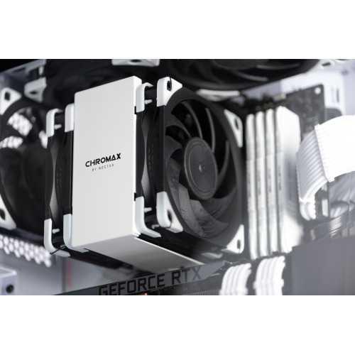 NOCTUA VENTILADOR CAJA NF-A12X25 PWM CHROMAX.BLACK.SWAP, 120MM, 120X120X25MM, 12V, 1200RPM/450RPM, 22,6 DB(A), 102,1 M3/H, 2,34 MM H2O, 4 PINES - Imagen 4