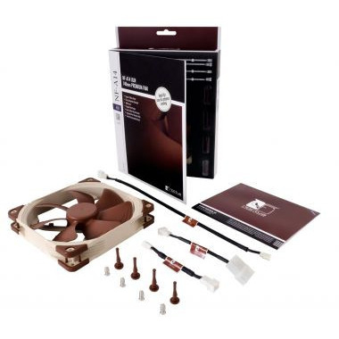 NOCTUA VENTILADOR CAJA NF-A14 ULN, 140MM FAN, 140X140X25MM, 12V, 800RPM/650RPM, 11,9 DB(A), 79,8 M3/H, 0,69 MM H2O, 3 PINES - Imagen 4