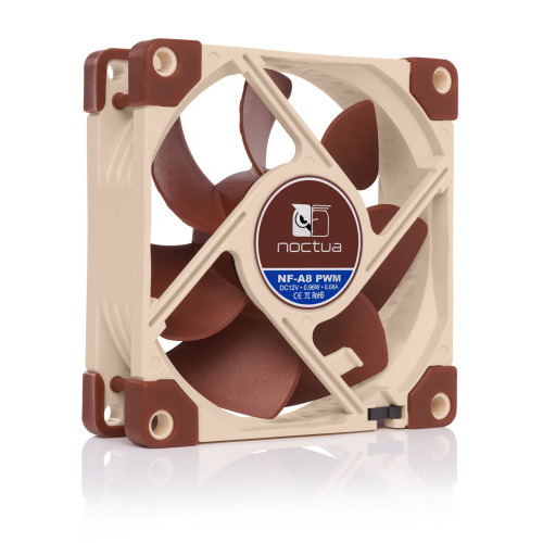 NOCTUA VENTILADOR CAJA NF-A8 PWM, 80MM FAN, 80X80X25MM, 12V, 2200RPM/1750RPM/450RPM, 17,7 DB(A), 55,5 M3/H, 2,37 MM H2O, 4 PINES - Imagen 2
