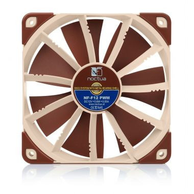 NOCTUA VENTILADOR CAJA NF-F12PWM 300/1200/1500RPM, 120MM FAN, 120X120X25MM, 12V, 22,4 DB(A), 93,4 M3/H, 2,61 MM H2O, 4 PINES - Imagen 4
