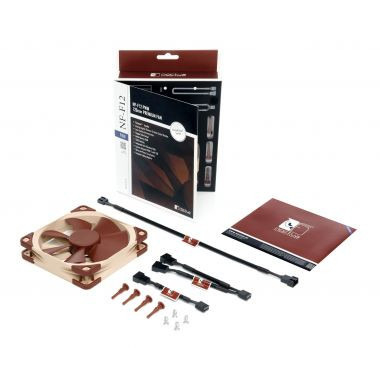 NOCTUA VENTILADOR CAJA NF-F12PWM 300/1200/1500RPM, 120MM FAN, 120X120X25MM, 12V, 22,4 DB(A), 93,4 M3/H, 2,61 MM H2O, 4 PINES - Imagen 5