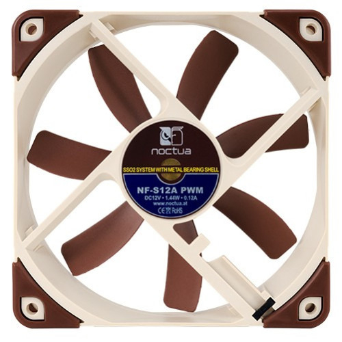 NOCTUA VENTILADOR CAJA NF-S12A-PWM, 120MM FAN, 120X120X25MM, 12V, 1200RPM/900RPM/300RPM, 17,8 DB(A), 107,5 M3/H, 1,19 MM H2O, 4 PINES - Imagen 4