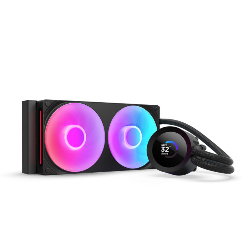 NZXT KRAKEN 240 RGB V2 - 240MM AIO LIQUID COOLER W/ 1.54IN. DISPLAY & & RGB CORE FAN ENTRY VERSION (BLACK)