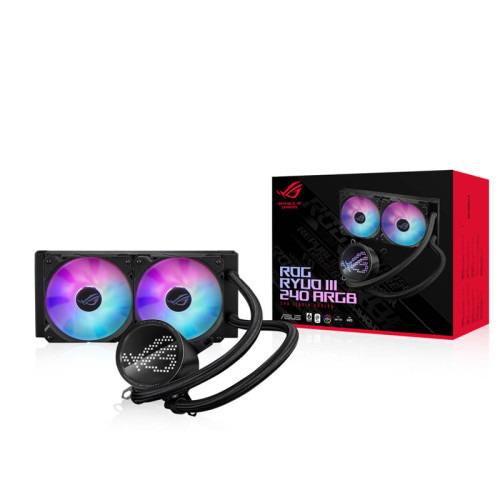 SISTEMA DE REFRIGERACION LIQUIDA ASUS PARA CPU ROG RYUO III 240 ARGB,OLED DE COLOR,AURA SYNC RGB,VENTILADORES DE RADIADOR ROG DE 240 MM - Imagen 2